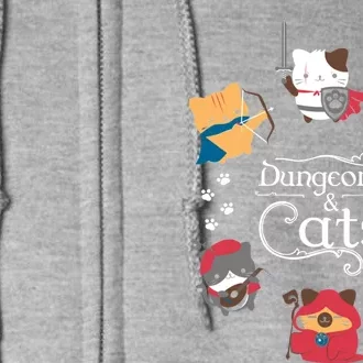 Dungeons And Cats Full Zip Hoodie