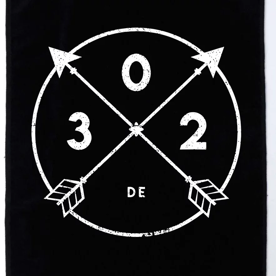 Delaware Area Code 302 State Pride Souvenir Gift Arrow Platinum Collection Golf Towel