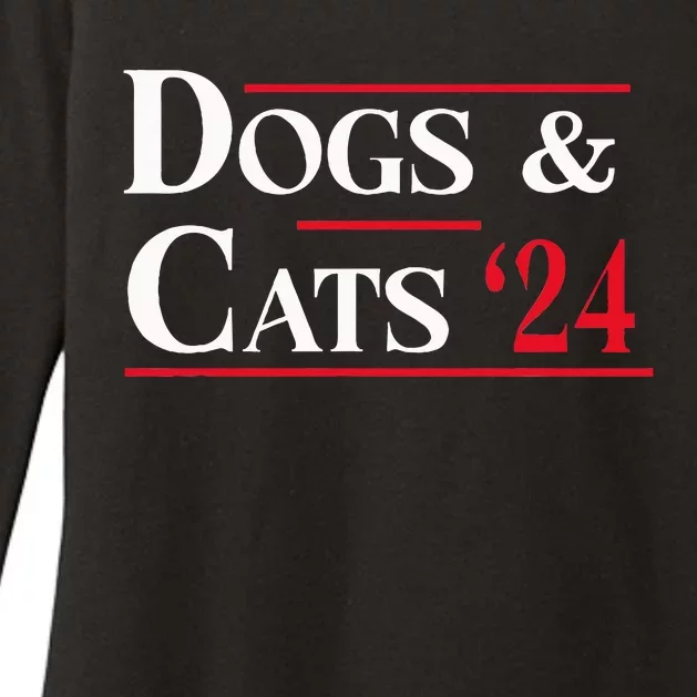 Dogs And Cats 2024 TheyRe Eating The Dogs Womens CVC Long Sleeve Shirt