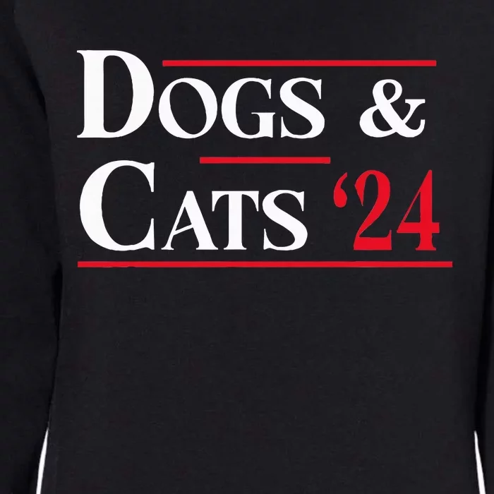 Dogs And Cats 2024 TheyRe Eating The Dogs Womens California Wash Sweatshirt