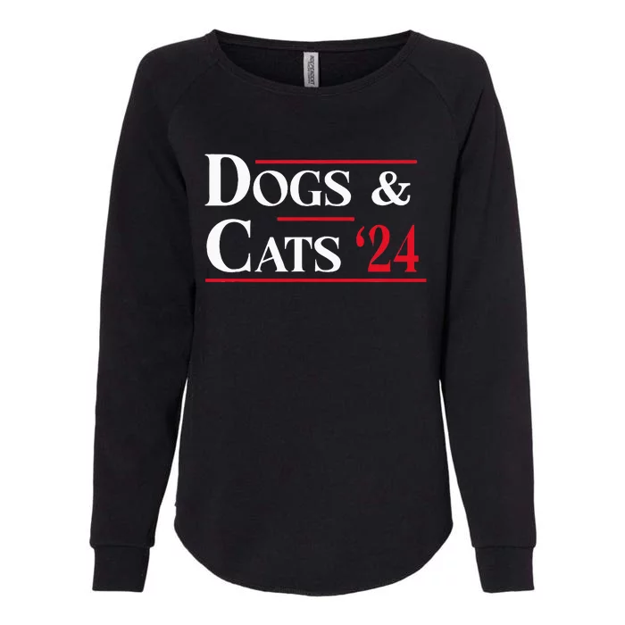 Dogs And Cats 2024 TheyRe Eating The Dogs Womens California Wash Sweatshirt