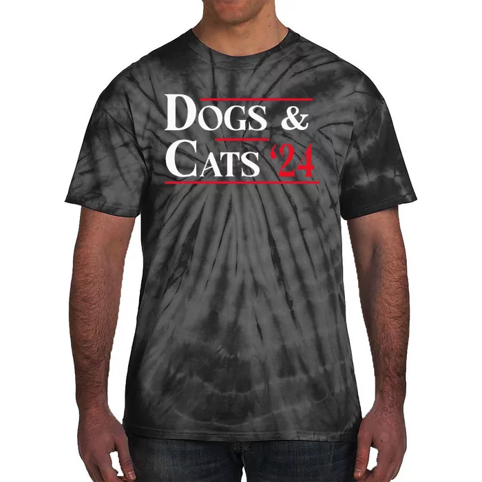 Dogs And Cats 2024 TheyRe Eating The Dogs Tie-Dye T-Shirt