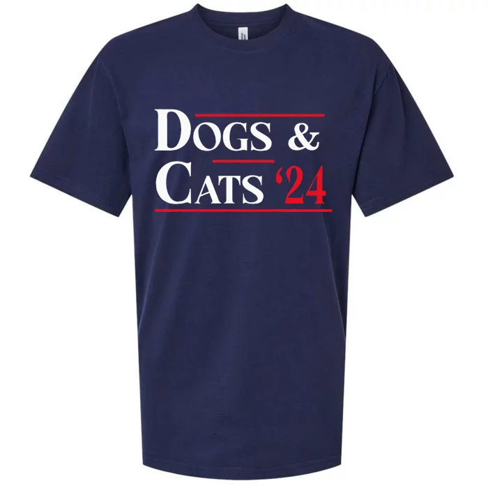 Dogs And Cats 2024 TheyRe Eating The Dogs Sueded Cloud Jersey T-Shirt