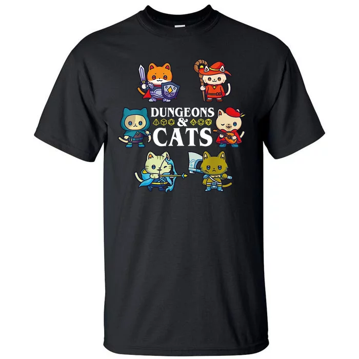 Dungeons And Cats Tall T-Shirt