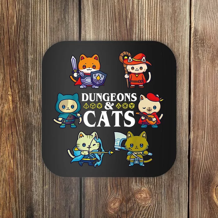 Dungeons And Cats Coaster