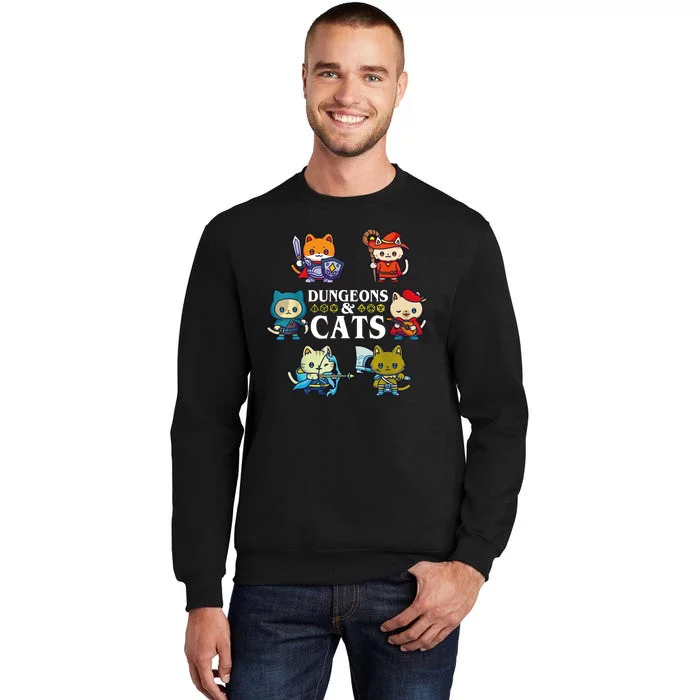 Dungeons And Cats Tall Sweatshirt