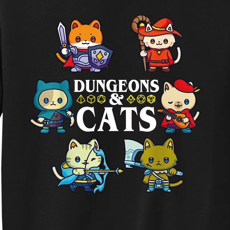 Dungeons And Cats Tall Sweatshirt