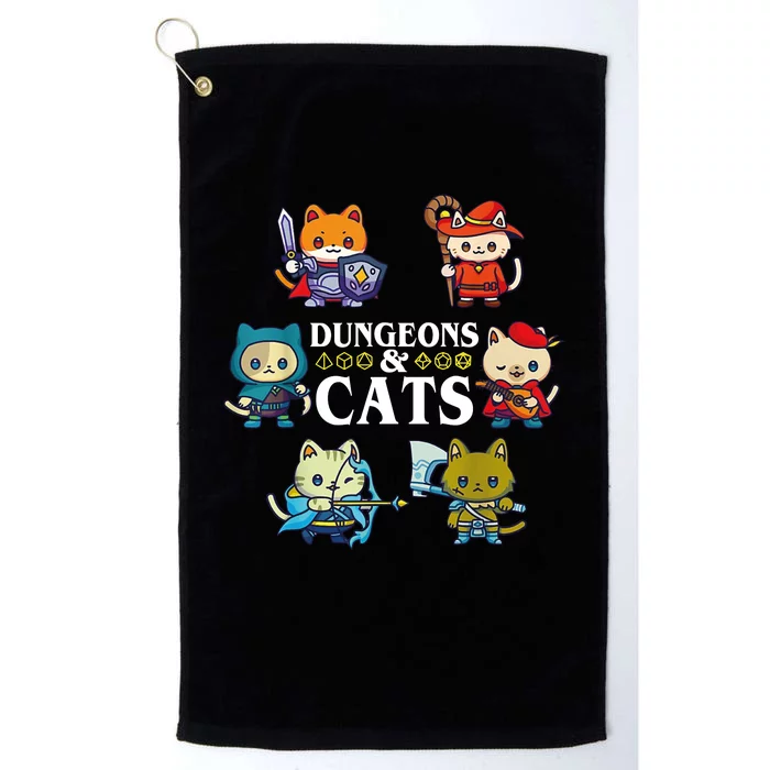 Dungeons And Cats Platinum Collection Golf Towel