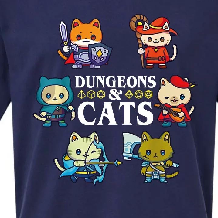 Dungeons And Cats Sueded Cloud Jersey T-Shirt