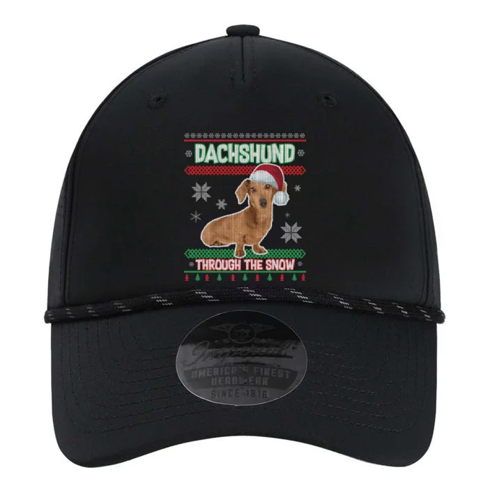 Dachshund Dog Funny Wiener Ugly Christmas Performance The Dyno Cap