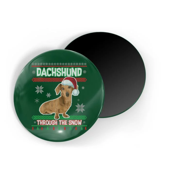 Dachshund Dog Funny Wiener Ugly Christmas Magnet