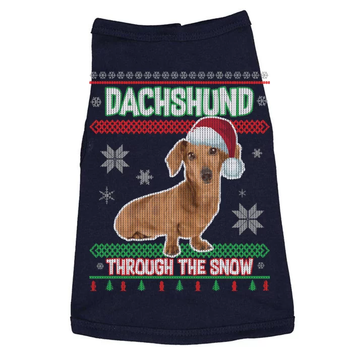 Dachshund Dog Funny Wiener Ugly Christmas Doggie Tank