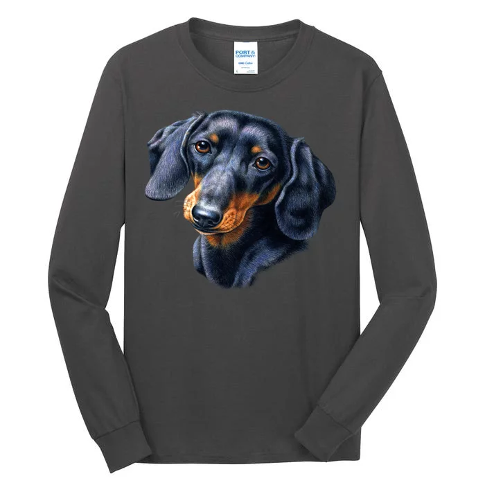 Dachshund Face Tall Long Sleeve T-Shirt