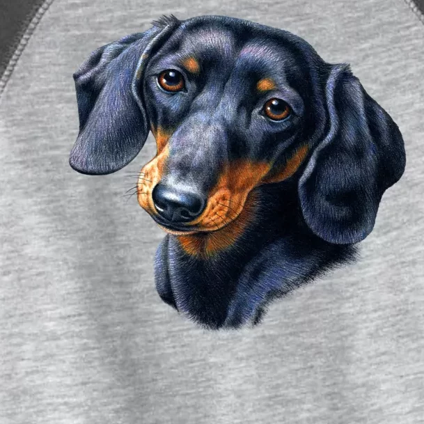 Dachshund Face Toddler Fine Jersey T-Shirt