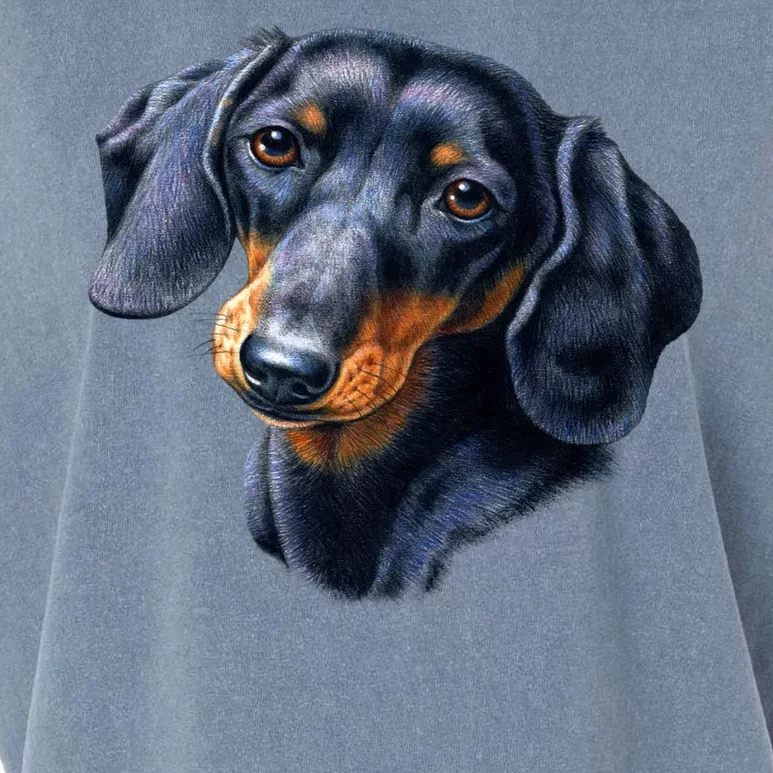 Dachshund Face Garment-Dyed Women's Muscle Tee