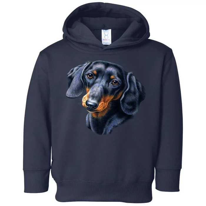 Dachshund Face Toddler Hoodie