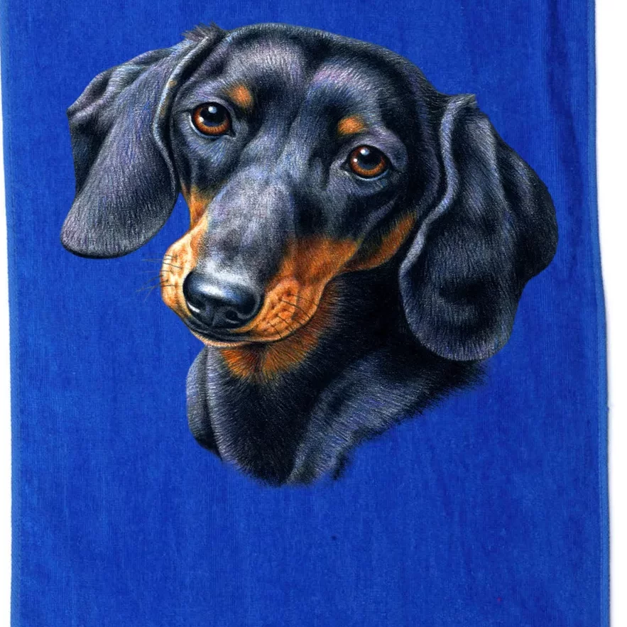 Dachshund Face Platinum Collection Golf Towel