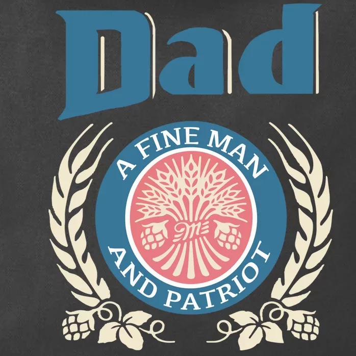 Dad A Fine Man And Patriot Zip Tote Bag