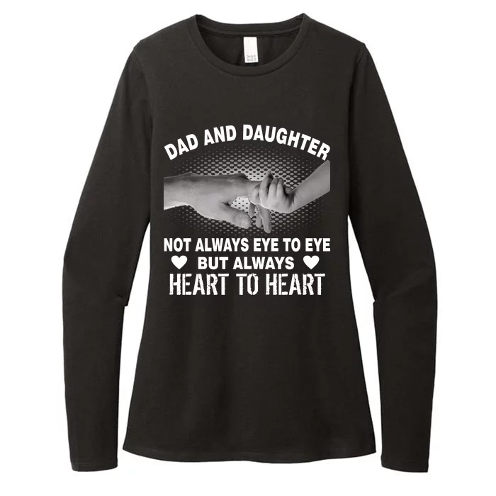 Dad And Daughter Always Heart To Heart Womens CVC Long Sleeve Shirt