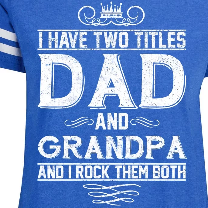 Dad And Grandpa Rock The Both Enza Ladies Jersey Football T-Shirt