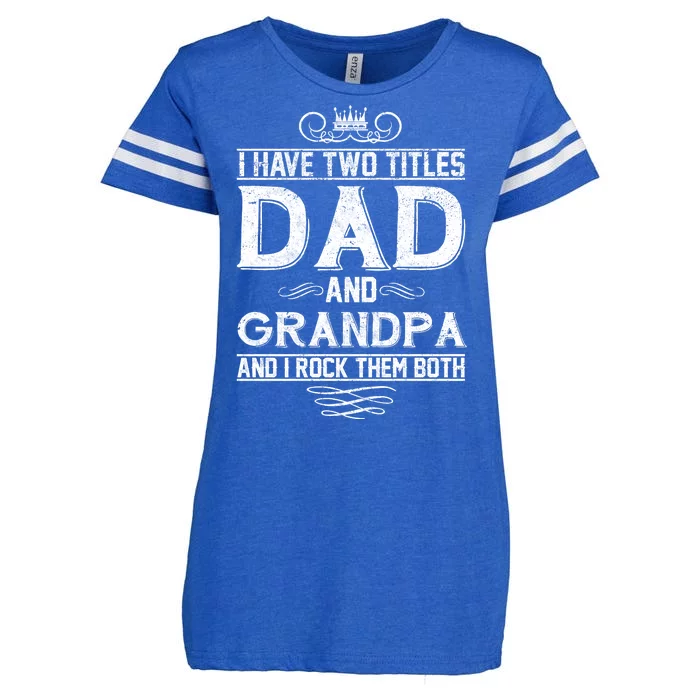 Dad And Grandpa Rock The Both Enza Ladies Jersey Football T-Shirt