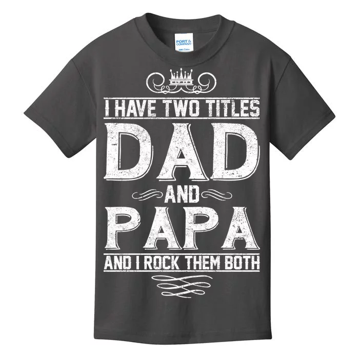 Dad And Papa Rock The Both Kids T-Shirt