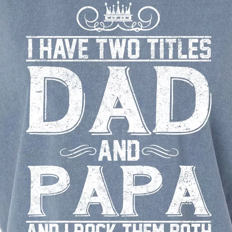 Dad And Papa Rock The Both Garment-Dyed Women's Muscle Tee