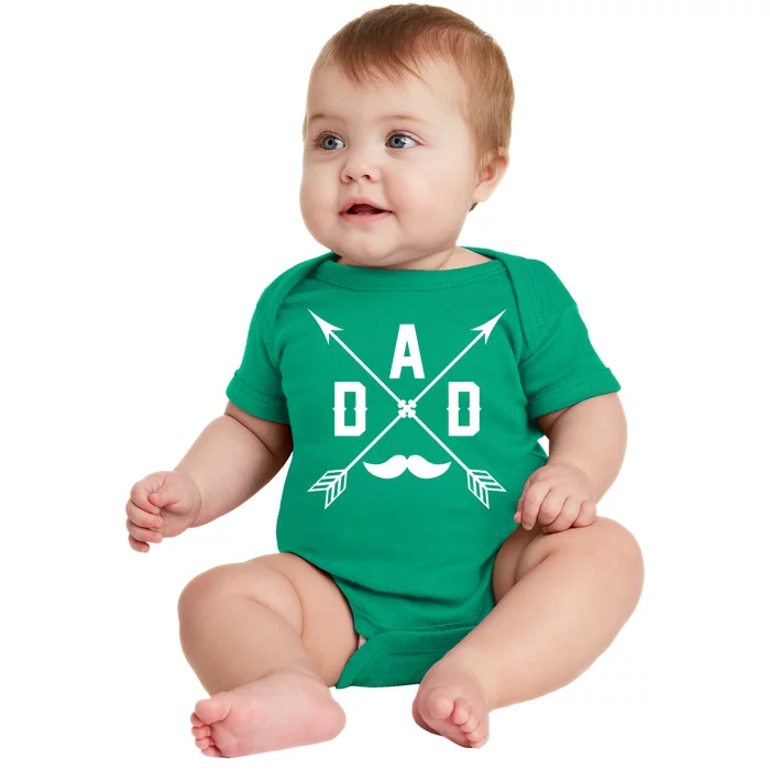 Dad Arrows Of Fatherhood Baby Bodysuit