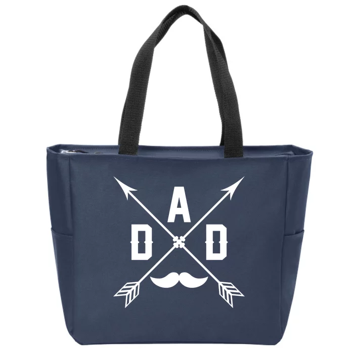 Dad Arrows Of Fatherhood Zip Tote Bag