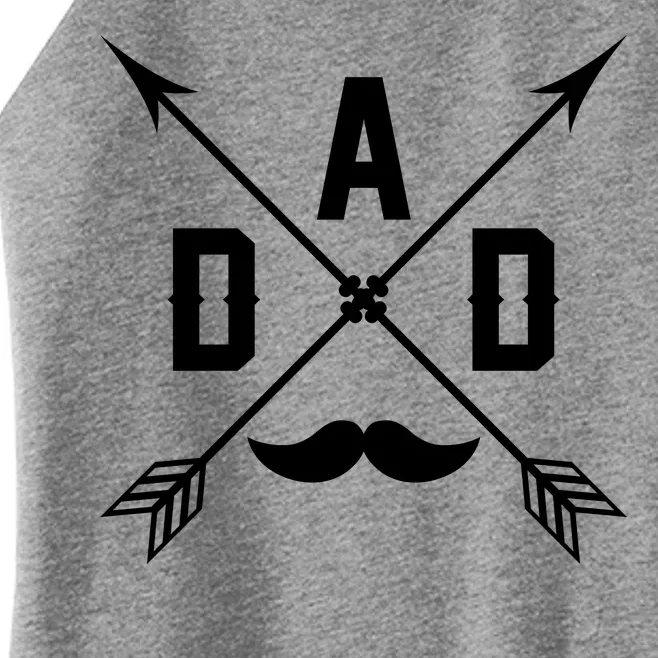 Dad Arrows Of Fatherhood Women’s Perfect Tri Rocker Tank