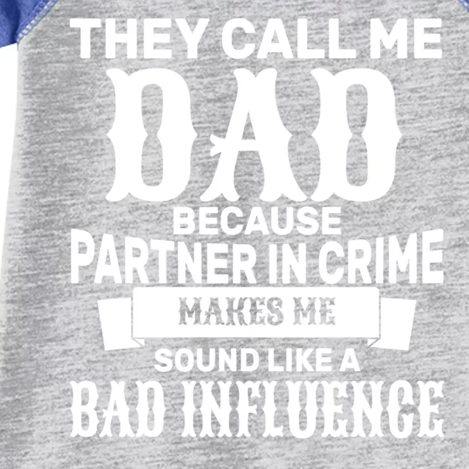 Dad Bad Influence Infant Baby Jersey Bodysuit