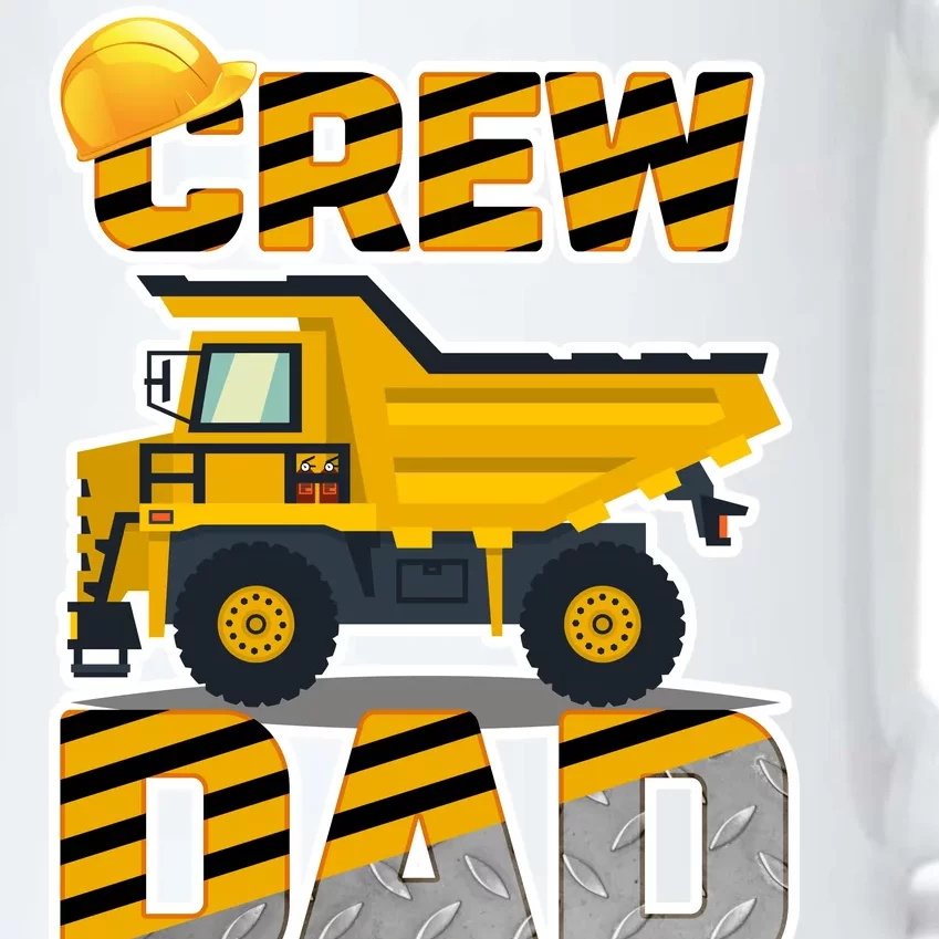 Dad Birthday Crew Construction Party Black Color Changing Mug