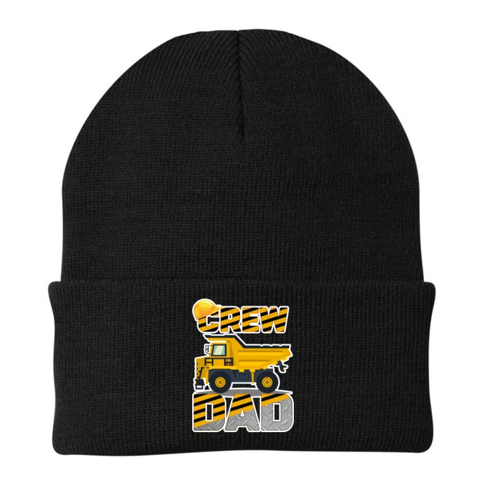 Dad Birthday Crew Construction Party Knit Cap Winter Beanie