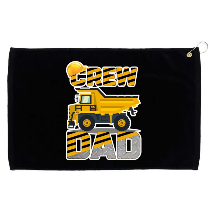 Dad Birthday Crew Construction Party Grommeted Golf Towel