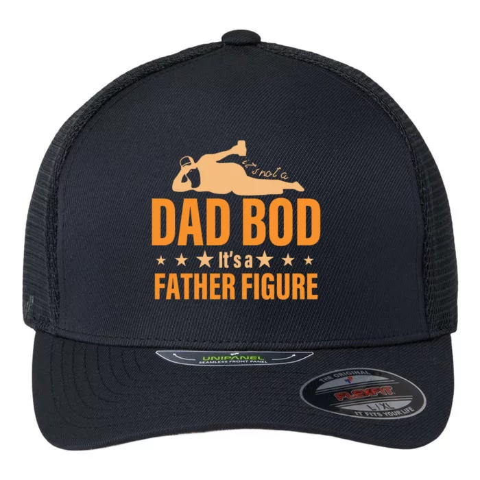 Dad Bod It's A Father Figure Funny Flexfit Unipanel Trucker Cap