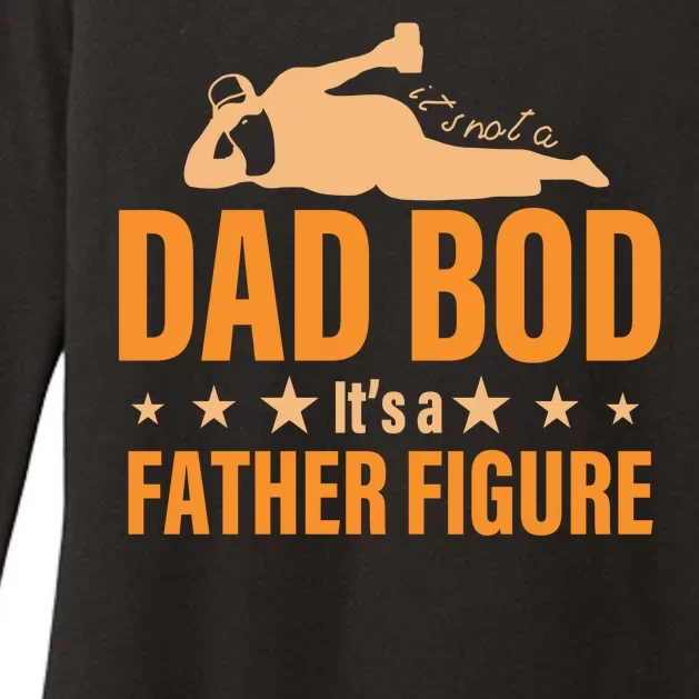 Dad Bod It's A Father Figure Funny Womens CVC Long Sleeve Shirt