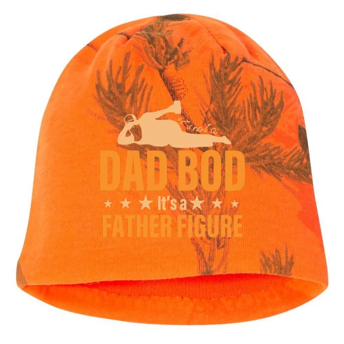 Dad Bod It's A Father Figure Funny Kati - Camo Knit Beanie