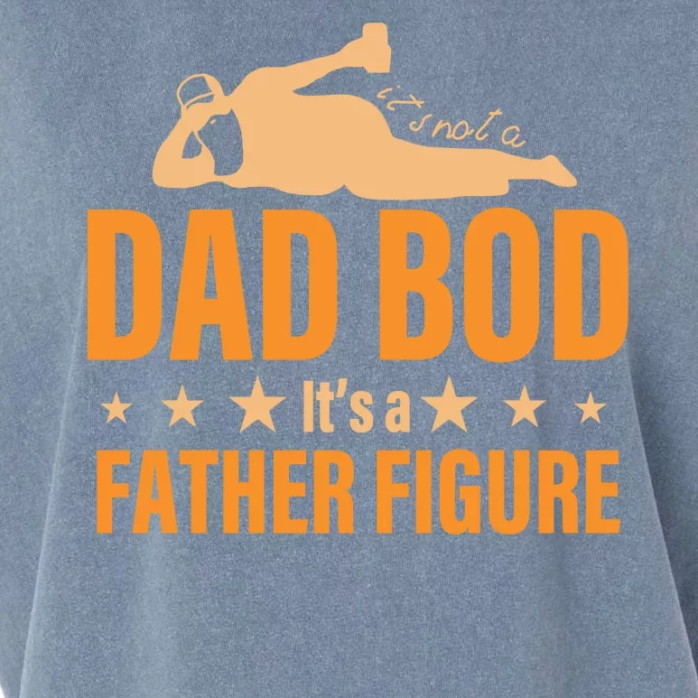 Dad Bod It's A Father Figure Funny Garment-Dyed Women's Muscle Tee