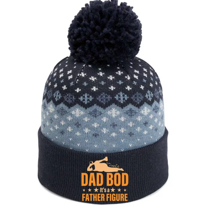 Dad Bod It's A Father Figure Funny The Baniff Cuffed Pom Beanie