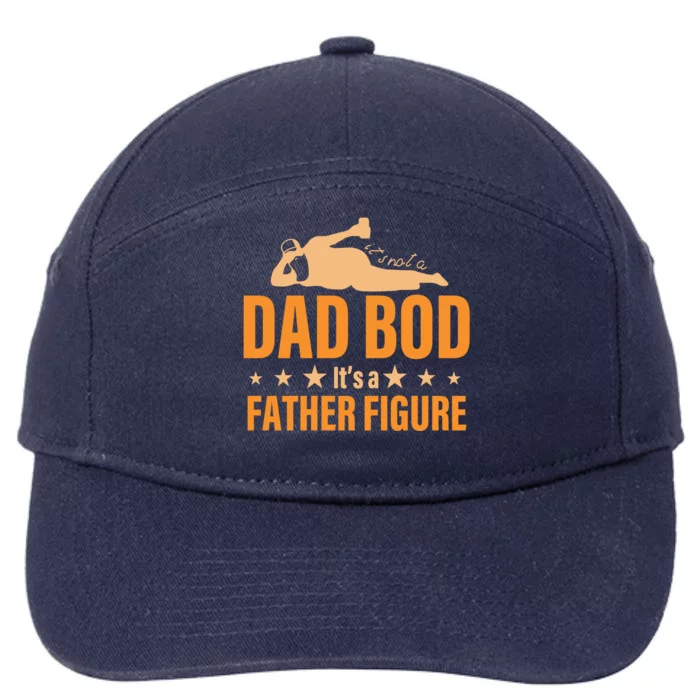 Dad Bod It's A Father Figure Funny 7-Panel Snapback Hat