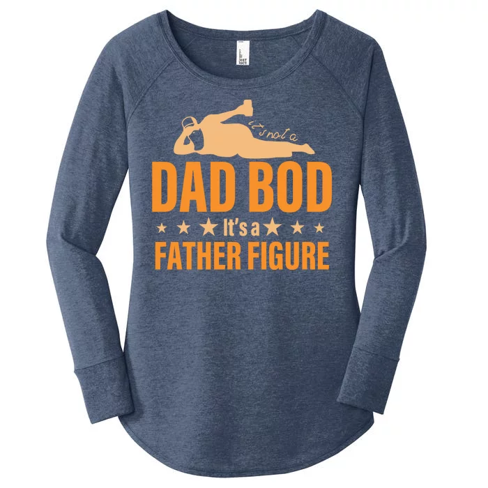 Dad Bod It's A Father Figure Funny Women's Perfect Tri Tunic Long Sleeve Shirt