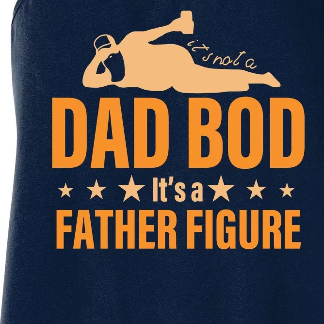 Dad Bod It's A Father Figure Funny Women's Racerback Tank