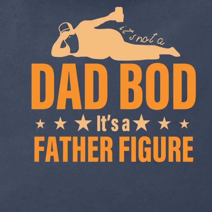 Dad Bod It's A Father Figure Funny Zip Tote Bag