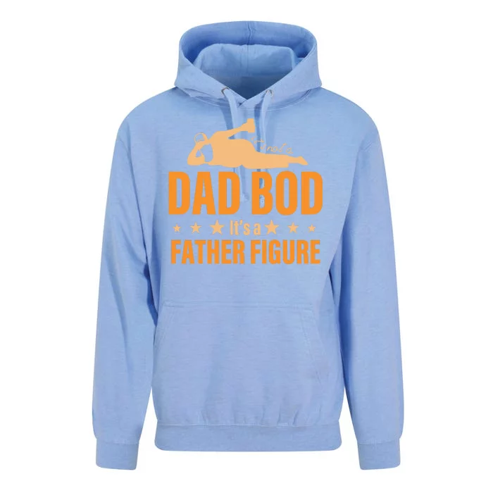 Dad Bod It's A Father Figure Funny Unisex Surf Hoodie