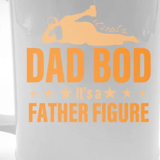 Dad Bod It's A Father Figure Funny Front & Back Beer Stein