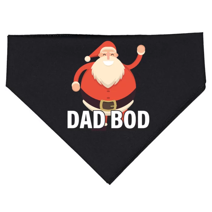 Dad Bod Santa Claus Christmas USA-Made Doggie Bandana