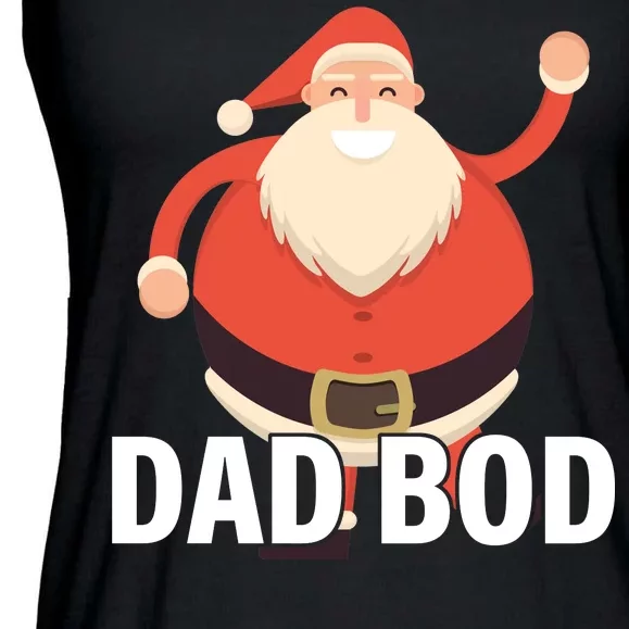 Dad Bod Santa Claus Christmas Ladies Essential Flowy Tank