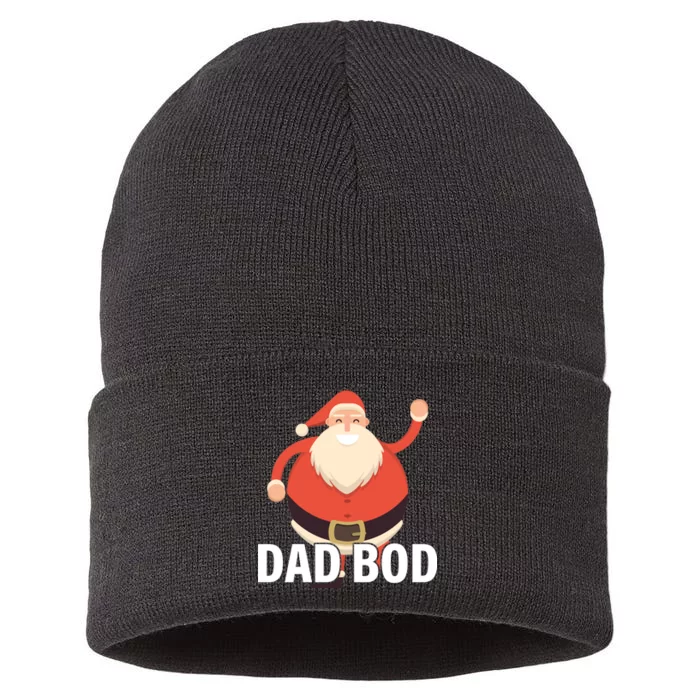 Dad Bod Santa Claus Christmas Sustainable Knit Beanie