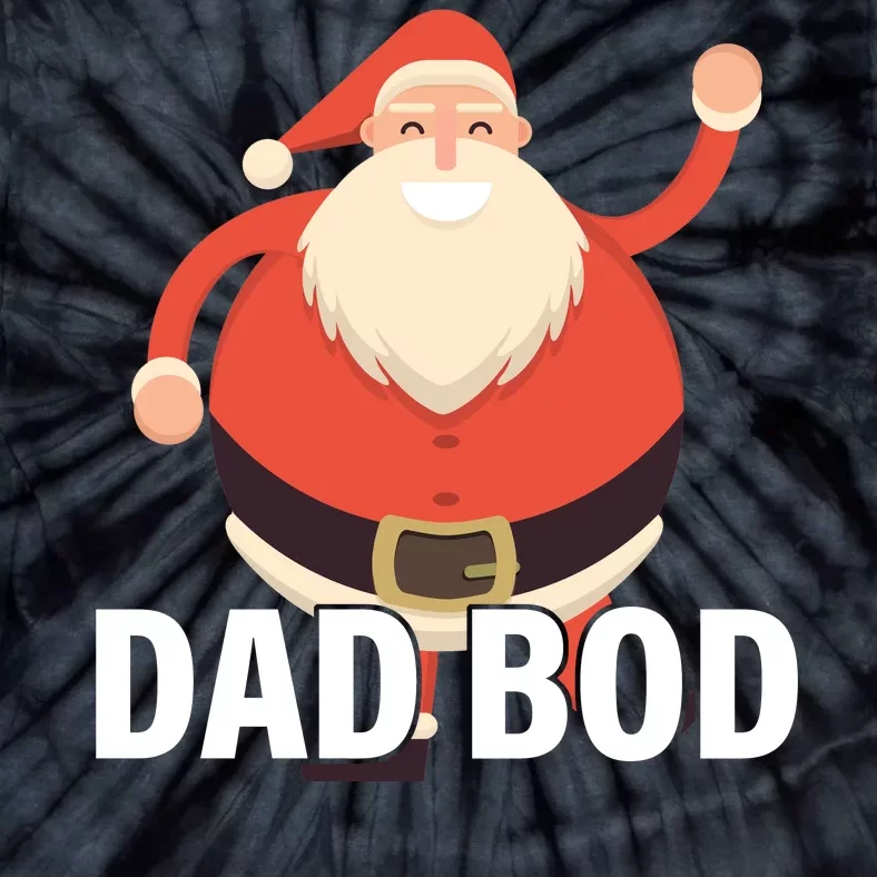 Dad Bod Santa Claus Christmas Tie-Dye T-Shirt