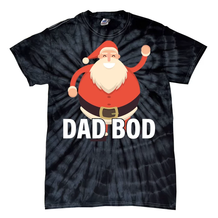 Dad Bod Santa Claus Christmas Tie-Dye T-Shirt